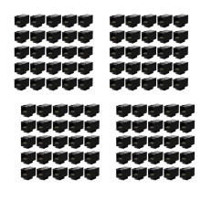 100 Pcs Rj45 Coupler Cat6 Jacks Inline Coupler Female to Female Insert Coupler