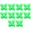 Green Magnetic Gamepad Replacement Parts Gaming Accessories for  One Elite Wireless Controller 10pcs 1