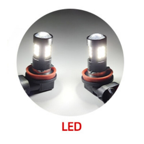 Car Front Fog Lamp Halogen Light Bumper Light Assembly LED Lamp Beads for   2014-2017