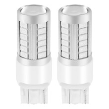 7443, T20 Led Bulbs Red 900 Lumens Super Bright Turn Signals Light Brake Stop Parking Light Back Reverse Light Tail Light Bulb 12V 3.6W (Pack Of