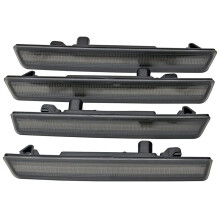 Amber Red LED Side Light for Challenger 2015-2021 Smoke Lens LED Side Lights Kit