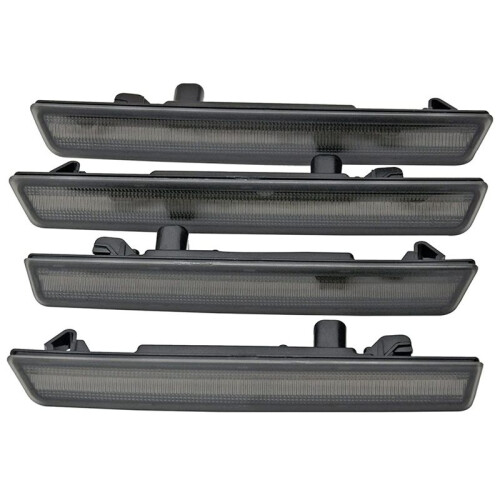 Amber Red LED Side  Light for  Challenger 2015-2021 Smoke Lens LED Side  Lights Kit