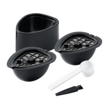 2-In-1 Coffee Capsule Pod for NESTLE ST 9662.62 Refillable Filter Pod Replacement Coffee Capsule Tea with Spoon Brush
