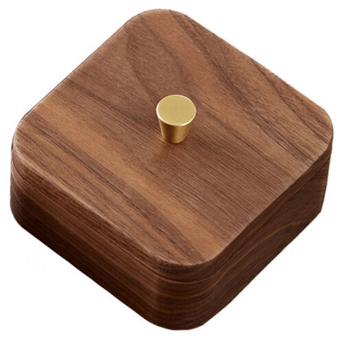 Nordic Simple Black Walnut Dental Floss Box Home Personalized Box 1