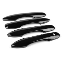 For Camry 2018-2023 2020-2023 Car Door Handle Cover Trim Accessories (No Key Holes, Glossy Black)