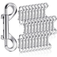 30 Stycken DubbeläNdade BultsnäPphakar, 2,7 Tums Tunga Zinklegering AvtryckarkläMmor MetallkedjekläMmor NyckelhåLlare