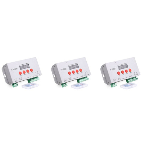 3X K-1000C Controller K1000C WS2812B WS2811 APA102 T1000S WS2813 LED 2048 Pixel Program Controller DC5-24V
