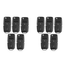 XKB508EN Wire Universal Remote Key 2 Button Fob for B5 Style for Xhorse VVDI Key Tool 10Pcs/Lot