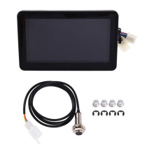 Universell Motorcykel LCD-Displaykluster Utbytbar Hastighetsmätare Multifunktionsinstrument för 1, 2, 4-Cylindrig Motorcykel