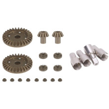 16 Pcs Metal Gear Differential Driving Gears for 144001 12428 & 1set 1/14 Remote Control Differential Cups