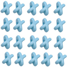 10Pcs 2mm Hole X Shape Spacers Beads Colorful Acrylic-Blue