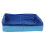 Piscine pliable pour chiens, piscine en plastique pliable-Bleu 1
