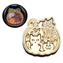 Halloween-serie lakzegel stempel heks-Halloween-metgezellen