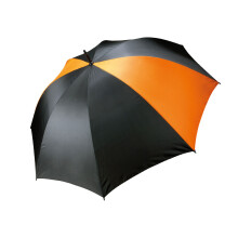 (One Size, Black/Orange) Kimood Storm Manual Open Golf Umbrella