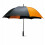 (One Size, Black/Orange) Kimood Storm Manual Open Golf Umbrella 2