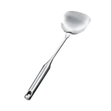 Cooking Ladle Stainless Steel, Ergonomic Design Multifunctional Effortless Scooping Corrosion Resistance for Daily Use