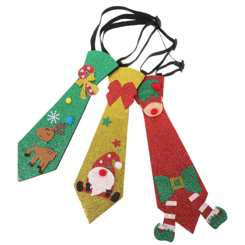 15Pz Cravatte Natale in Feltro Per E Decorazioni