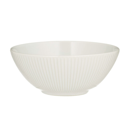 Mason Cash Cereal Bowl Linear White Stoneware Round Breakfast Food Soup Serving Bowl Dish