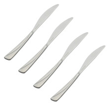 Table Butter Knife 28cm Mirrored Finish Stainless Steel Utensil Cutlery Set of 4