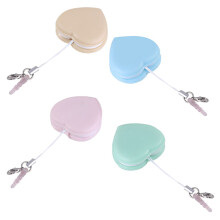 8Pz Pulizia Lenti Silicone Cuore Portachiavi Decorazione