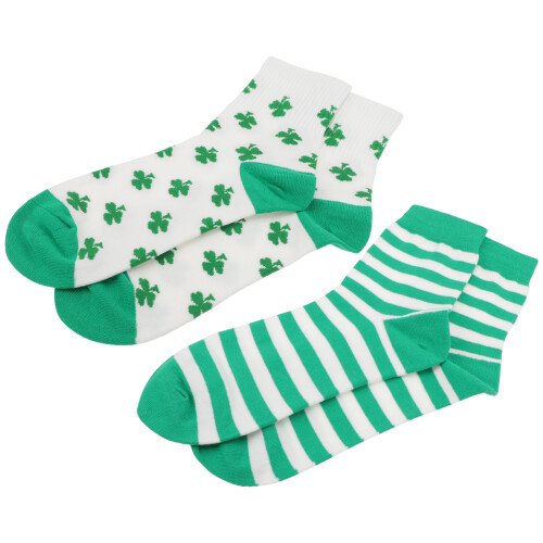 4Paires Douces Saint Patrick En Coton Chaudes Pour L'hiver