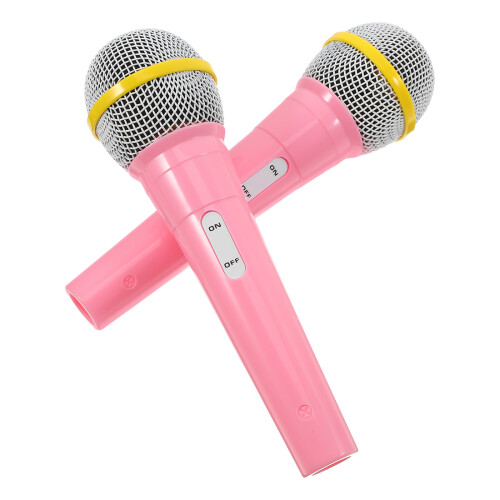 10Pz Microfoni Gioco Rosa Per Bambini, Feste E Cosplay
