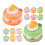36Pcs Realistic Artificial Cake Props Resin Assorted Colors for Party 1