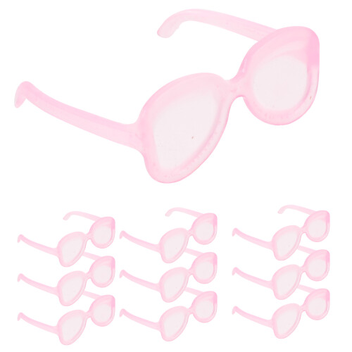 200Pz Mini Occhiali Da Sole Rosa Per Bambola, Moda