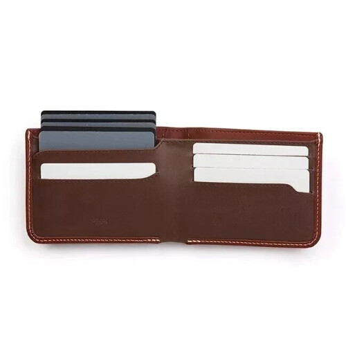 Bellroy Hide and Seek LO Wallet Cognac Java Brown Leather Dollars 2