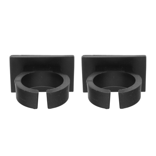4St Zwarte Microfoonclips Met Achterplakband, Universele Mic Houder