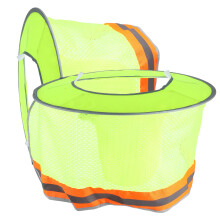 8St Veiligheidshelm Zonneklep Met Gele Mesh Nekbeschermer En Reflectie