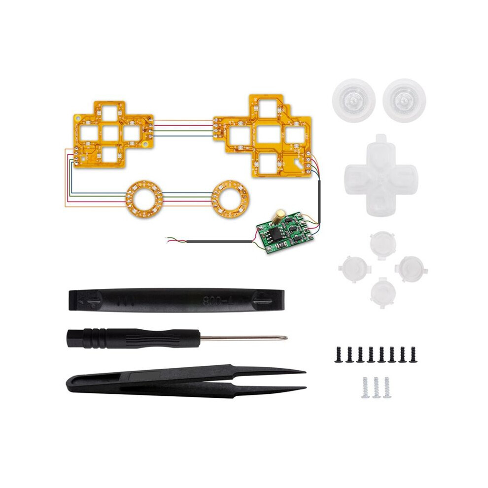 6 Colors Diy Board For Ps5 Game Console Luminated D-Pad Thumbsticks Face Buttons (Dtf) Led Kit For Playstation5 Light 6133606717721