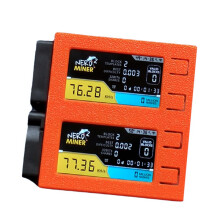 Pour NerdMiner V2 DUO 156K/S Double Écran BTC Solo Lottery Miner Bitcoin Nerd Miner Orange