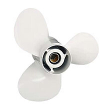 Marine propeller geschikt voor 69W-45945-00-EL 25-60PK aluminium wit (5,5) met diameter 11 1/8 inch en pitch 1 inch