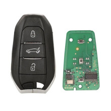 Keyless Go Remote Key HU83 4A Hitag-AES 3 Buttons 433MHz PCF7945 for 2008 308 508 3008 5008 C3 C4