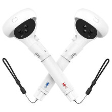 VR Extended Grips für Meta Quest 2 1 Paar Weiße Rutschfeste Silikongriffe