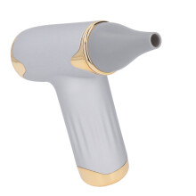Sèche-cheveux sans fil de 60W avec 4 niveaux de chaleur, batterie de 1100mAh, argent