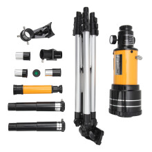Telescope for Astronomy Beginners, Upgraded HD Refractor Telescope with 70mm Aperture and 300mm Focus Travel, Includes Tripod and Magnifier for Educat