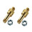 2pcs Side Mount Battery Copper Screw 3/8 Side Post Battery Terminal Bolt 3/8inch-16 1