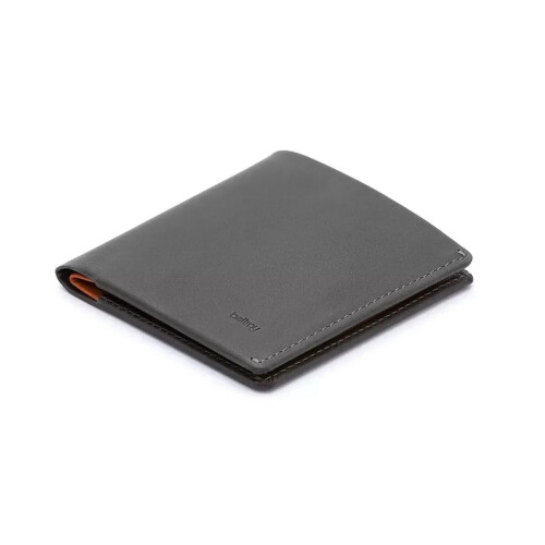 Bellroy Unisex Note Sleeve Leather Wallet - Charcoal Grey Minimal (Ex Display)