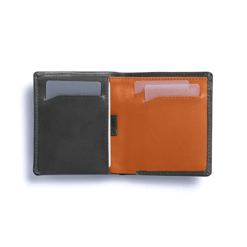 Bellroy Unisex Note Sleeve Leather Wallet - Charcoal Grey Minimal (Ex Display) 1