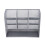 Office Supplies Storage Tray Multi Compartment Desk Organizer With Drawer And Tilted Grid Design 4