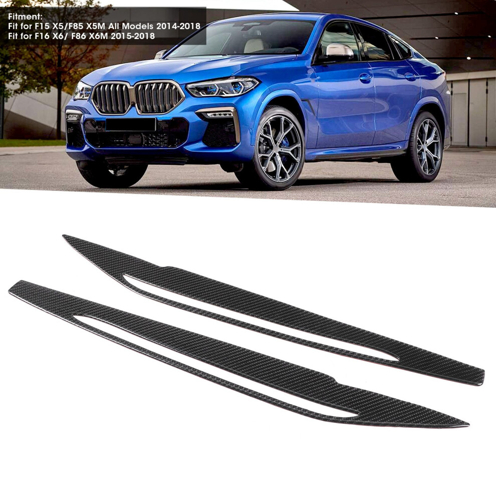 2 Stã¼Cke Carbon Fiber Scheinwerfer Augenbrauen 7465065618479