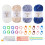 4Pcs Soft Crochet Yarn with Knitting Needle and-Chenille set 9 1