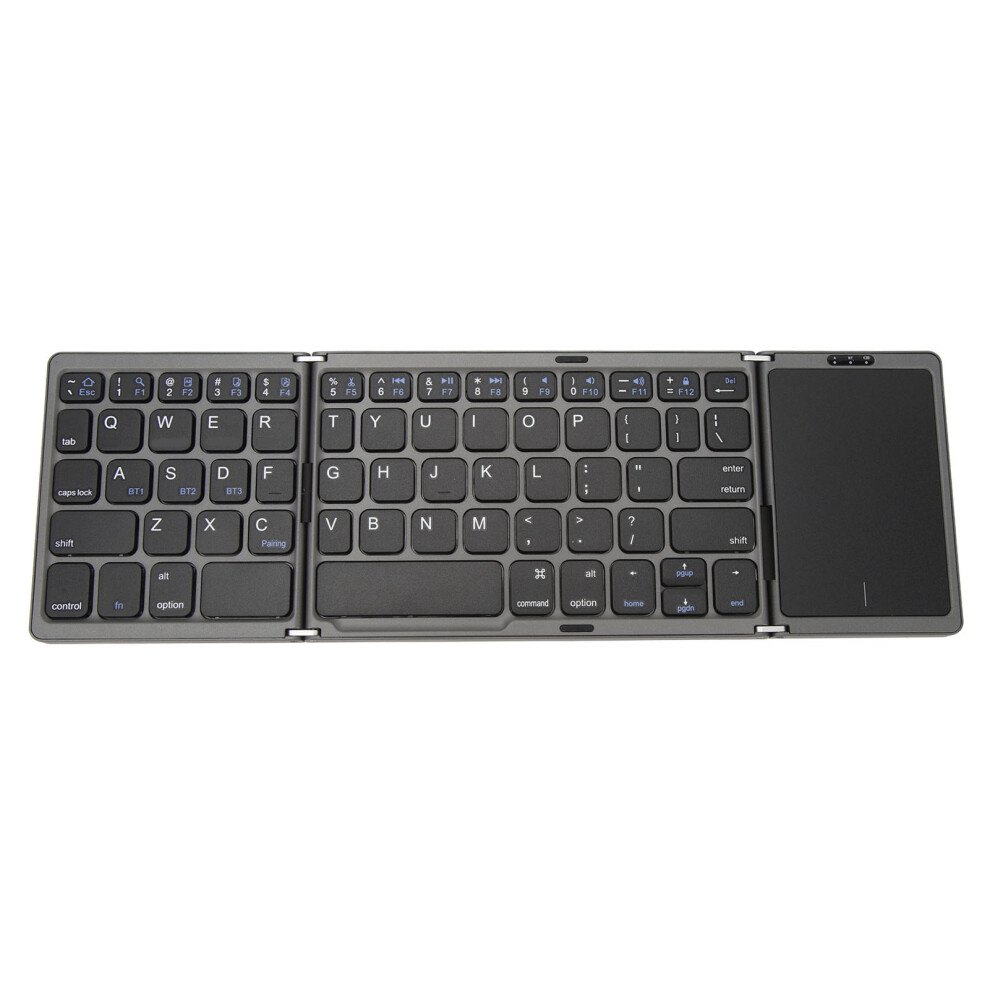 Foldable Bluetooth Keyboard With Touchpad, Aluminum Alloy, 304.31X98.12mm 3741386924883