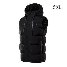 Gilet riscaldato intelligente, riscaldamento a quattro zone con un solo pulsante per attività all'aperto, controllo intelligente della temperatura,
