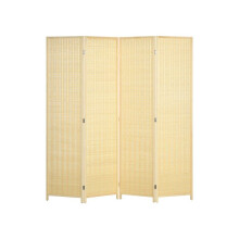 Divisória - MUVOE - 4 Painéis - Bambu e Algodão - Dobrável - 180 x 180 cm