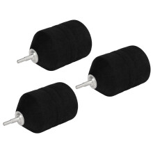 3PCS Foam Tipped EVA Aluminum Alloy Arrows for Archery Training Black