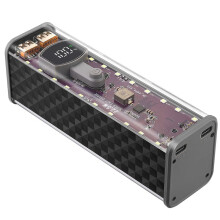 22.5W 8 Slots 18650 DIY Power Bank Case Fast Charging Power Bank Case Large Capacity Digital Display Battery Storage