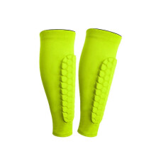 Voetbalshinbeschermers, 2-pack (Groen L), Honingraat Anti-Ongeluk Ademend Elastisch